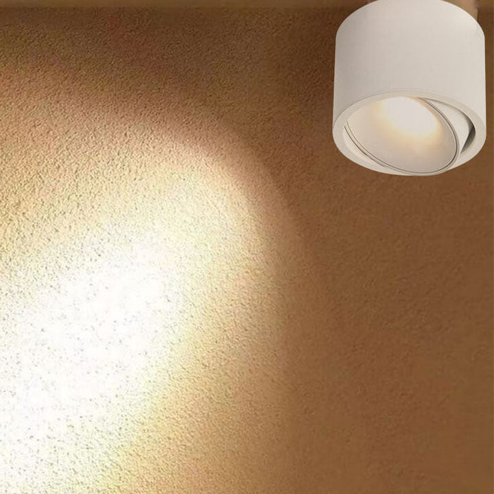 Flush Mount Ceiling Light Aluminum 3.7 in Small 12W Modern Hallway Bedroom Living Room LED Fixture | Kalsten