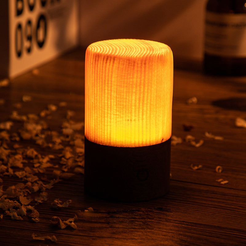 LumiWood – LED table lamp with battery and touch control | Kalsten