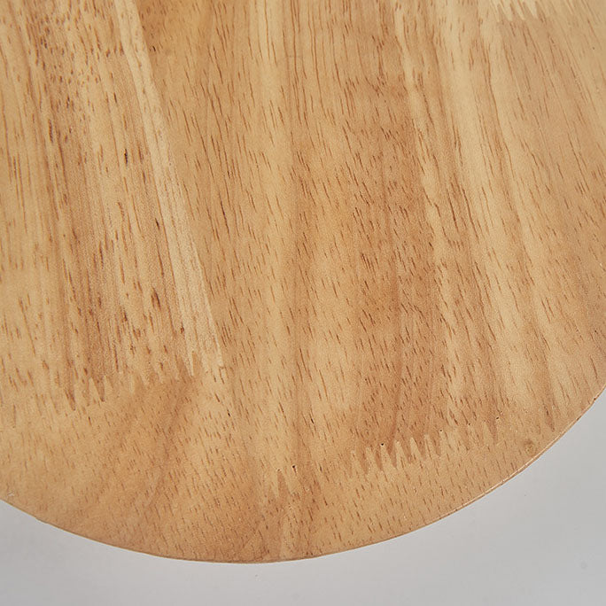 Modern Minimalist Round Irregular Oval Wood LED Wall Light Lamp for Living Room | Kalsten
