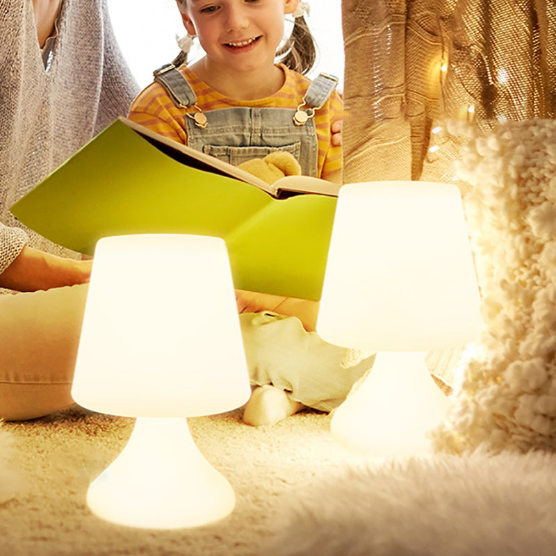 Modern Minimalist PE Cup Shape USB LED Table Lamp Night Light For Outdoor Patio | Kalsten