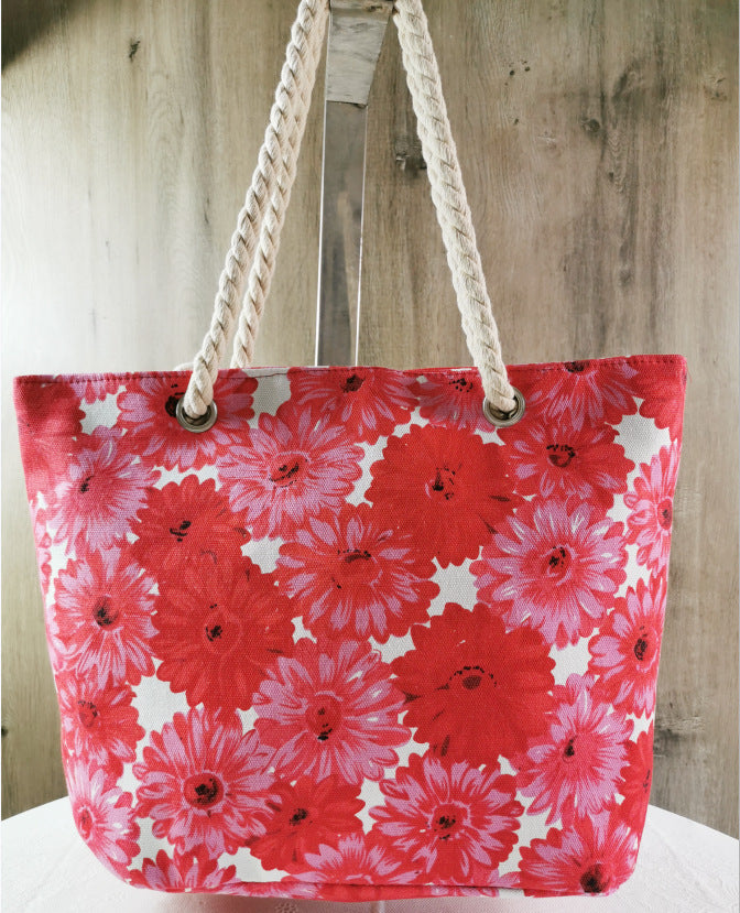 Large floral patterned beach bag Kalsten