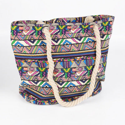 Fashionable beach bag made of sturdy cotton fabric Kalsten