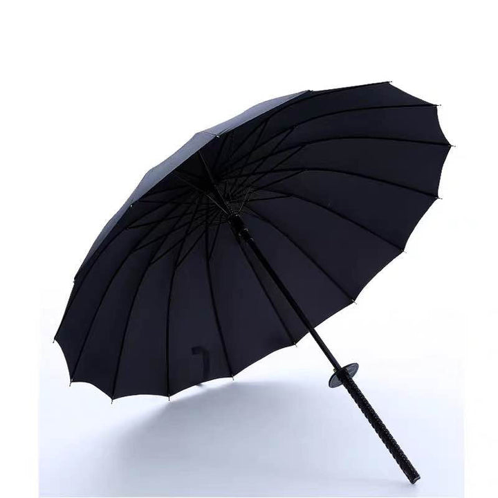 Women Samurai Design Folding Umbrella with Ergonomic Grip Kalsten