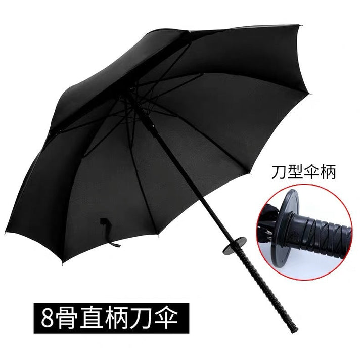 Women Samurai Design Folding Umbrella with Ergonomic Grip Kalsten