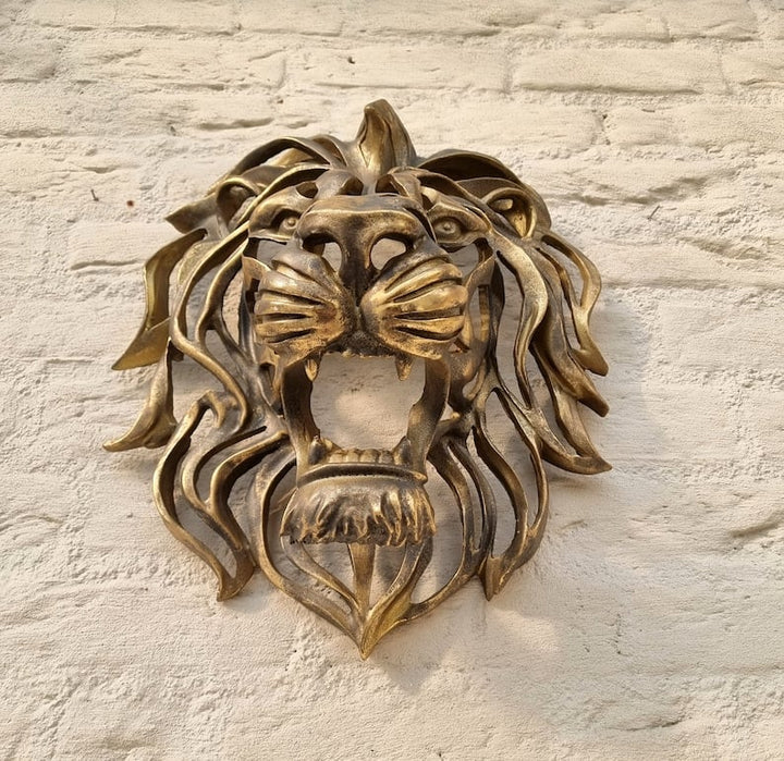 Kalsten | Rare Find-Large Lion Head Wall Mounted Art Sculpture