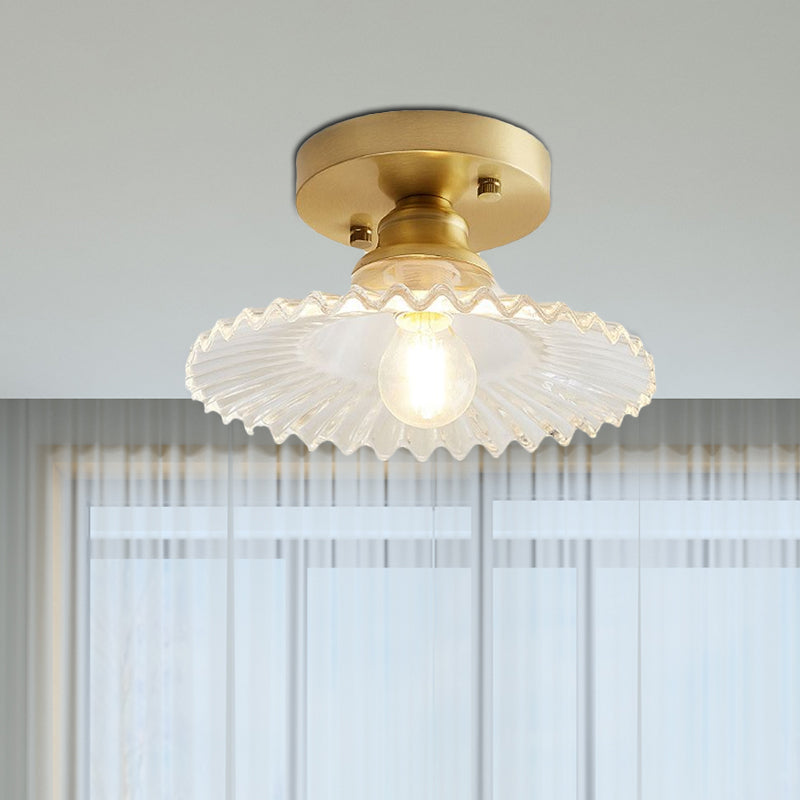 LumiCraft – Industrial Ceiling Lamp with Green Glass Shade | Kalsten