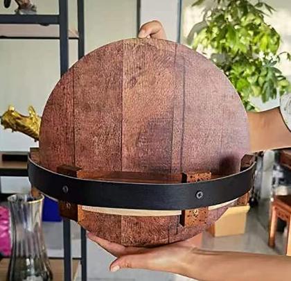 Kalsten | Bourbon Whiskey Barrel Shelf - Rustic Bar Accessories