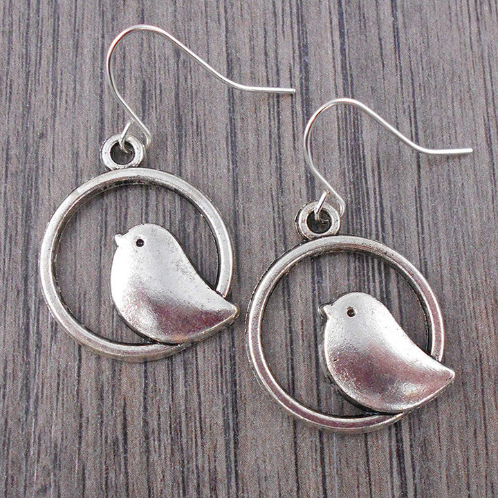 Bird-Themed Dangle Earrings Kalsten