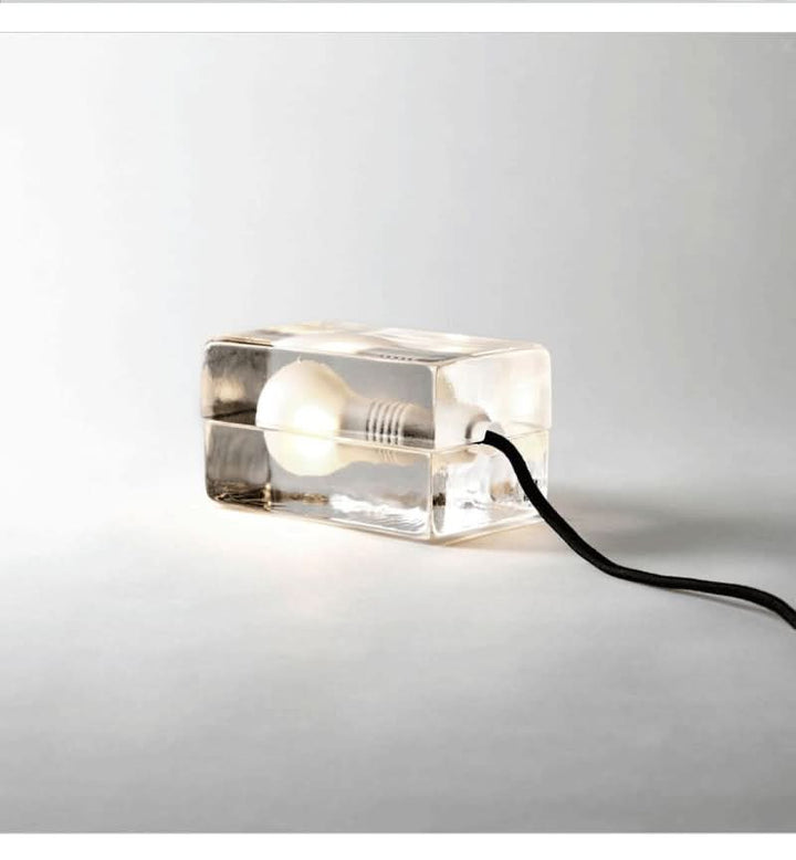 Kalsten | Glass Block Table Lamp with G9 Socket