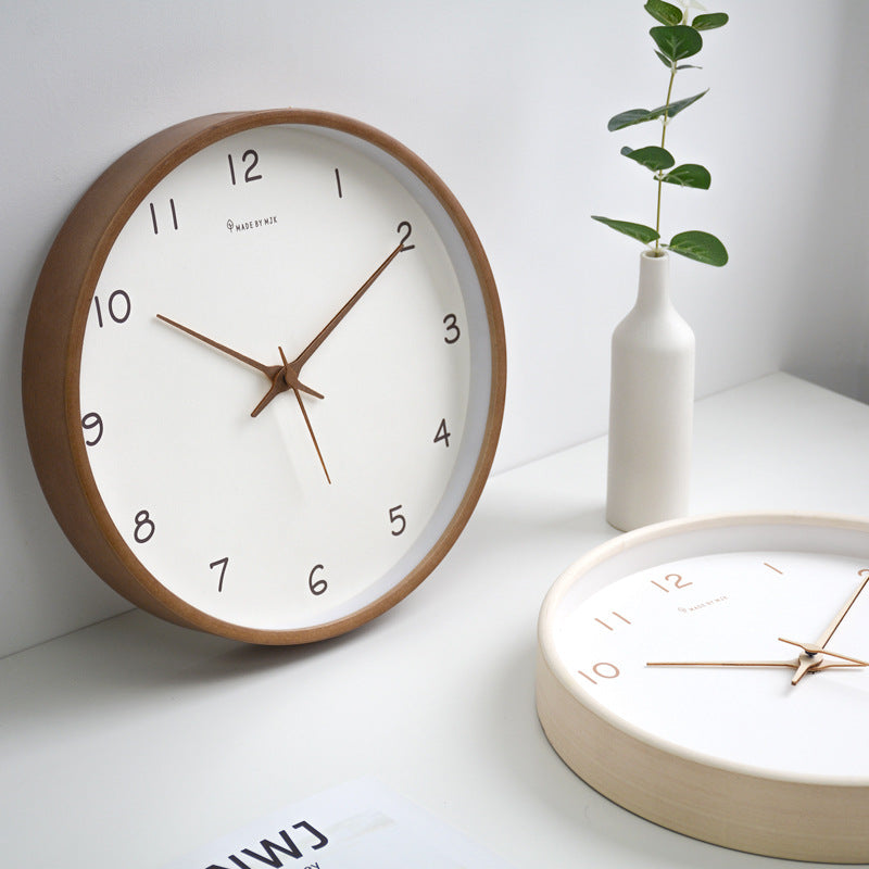 Skanto | Simple Solid Wood Analog Wall Clock for Home – Timeless and Elegant!