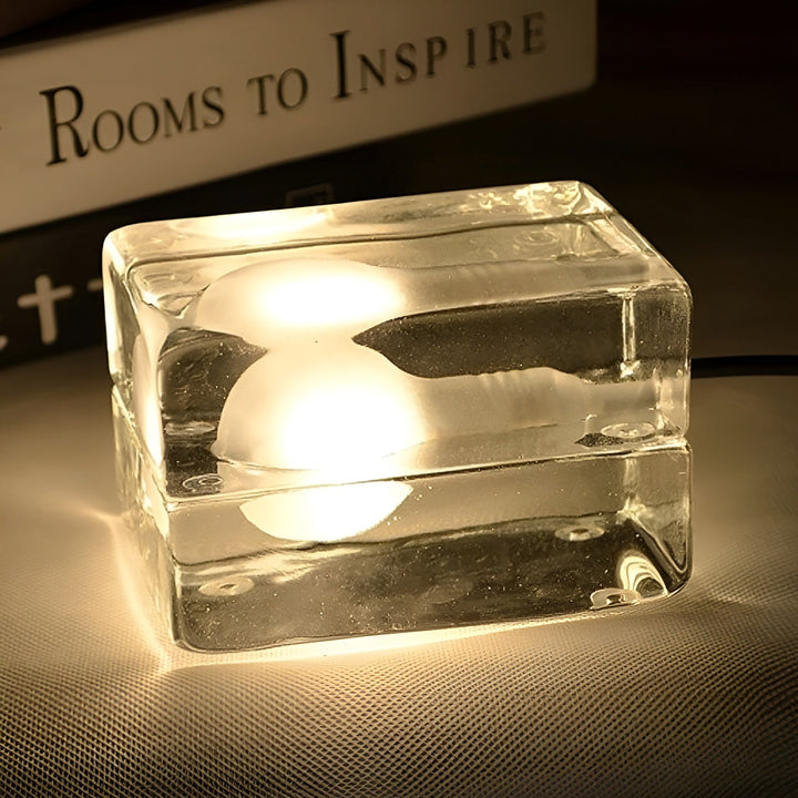 IceLuxe Light – Minimalistic Ice Cube LED Glass Lamp | Kalsten