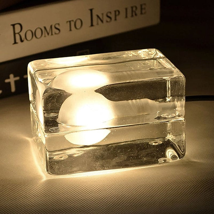 Icecube Lamp - Modern Table Lamp in the Shape of an Ice Block | Kalsten
