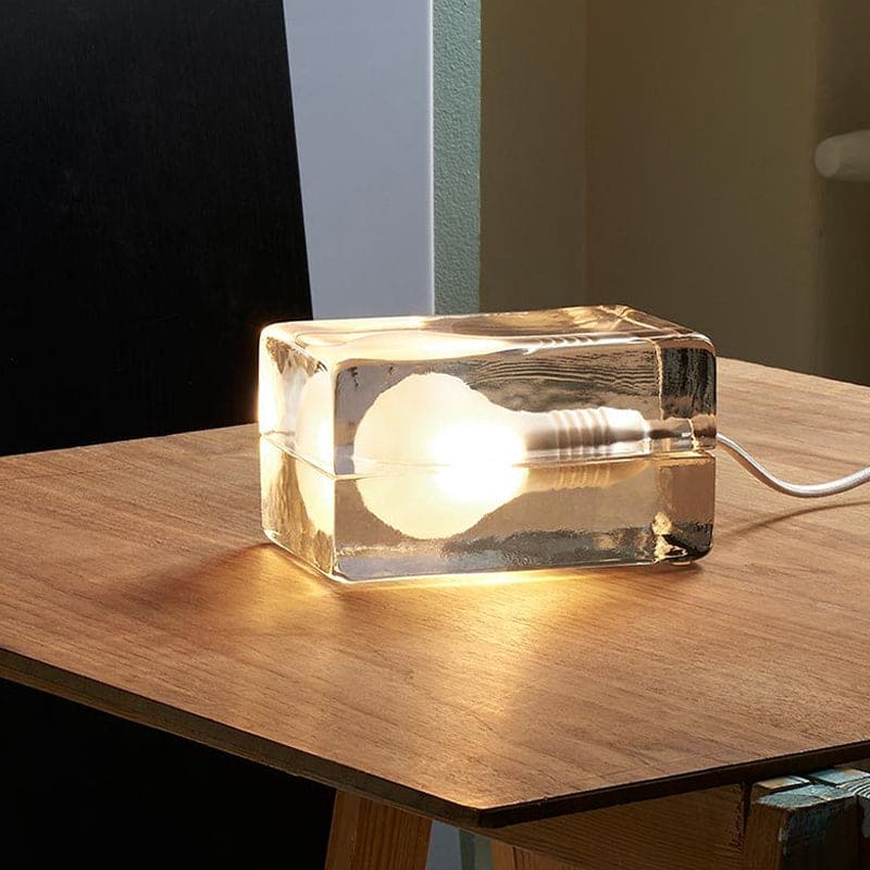 Icecube Lamp - Modern table lamp in the shape of an ice block Kalsten