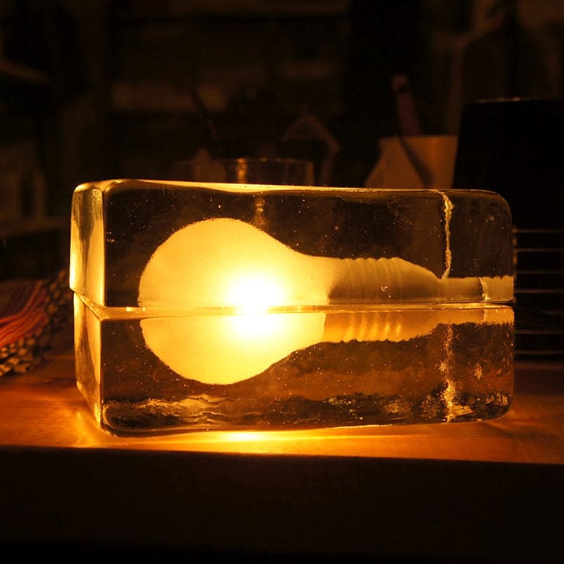 Icecube Lamp - Modern Table Lamp in the Shape of an Ice Block | Kalsten