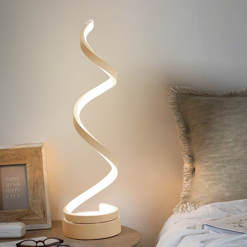 SpiraLuxe – Modern LED Table Lamp with Spiral Design Kalsten