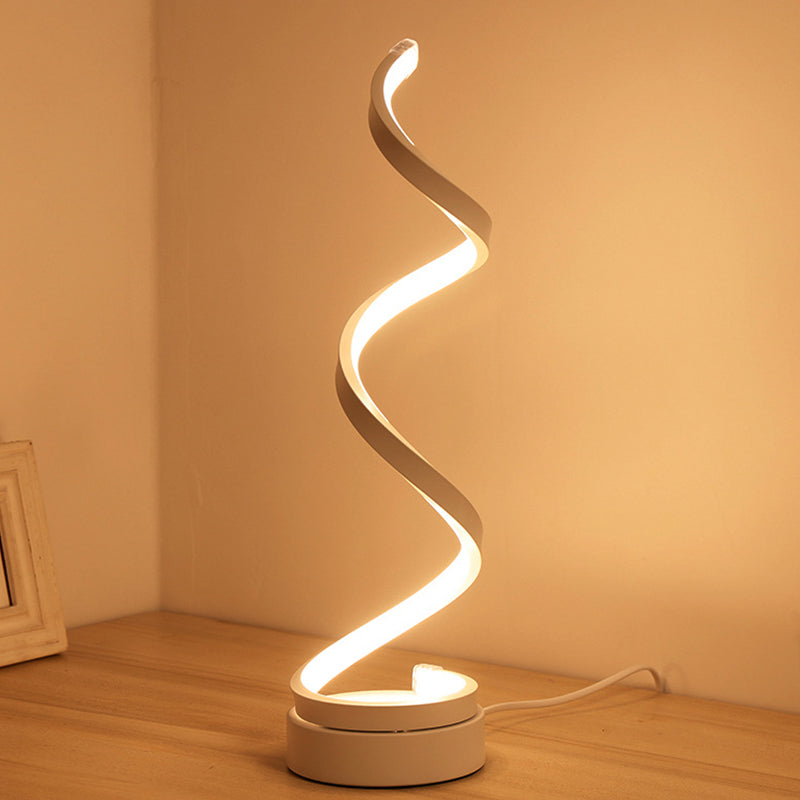 SpiraLuxe – Modern LED Table Lamp with Spiral Design Kalsten