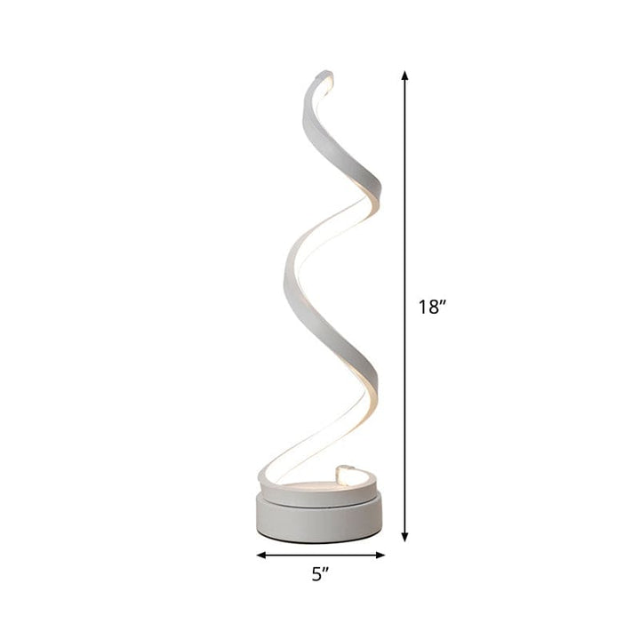 SpiraLuxe – Modern LED Table Lamp with Spiral Design Kalsten