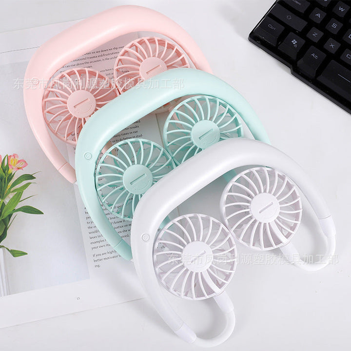 Unisex portable neck fan with dual flexible fans and rechargeable battery Kalsten