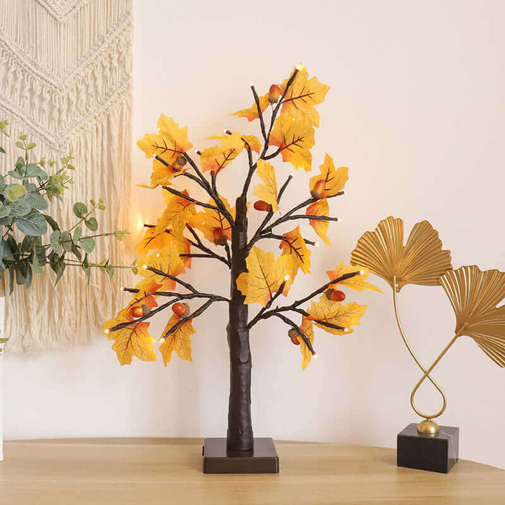 Pine Cone Maple Leaf Table Lamp Creative | Kalsten
