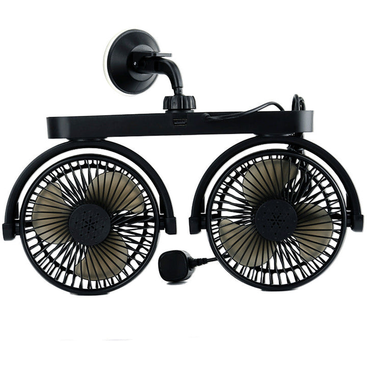 Dual-Head Suction Cup Car Cooling Fan Kalsten