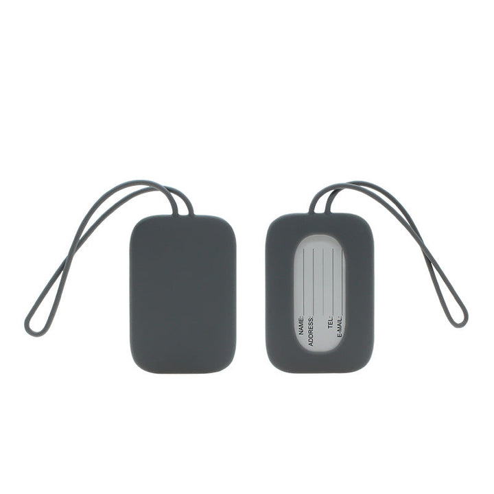 silicone luggage tag with ID window and elastic strap Kalsten