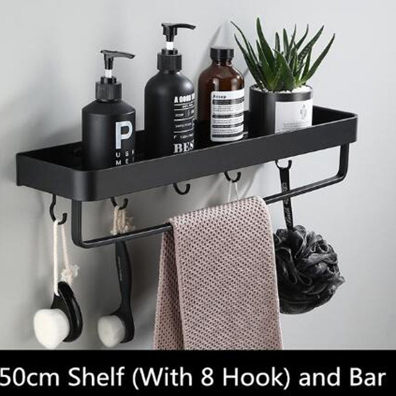 Skanto | AluSpace - Black Space Aluminum Wall Shelf