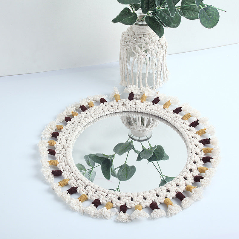 Decorative Macrame Wall Mirror Acalora