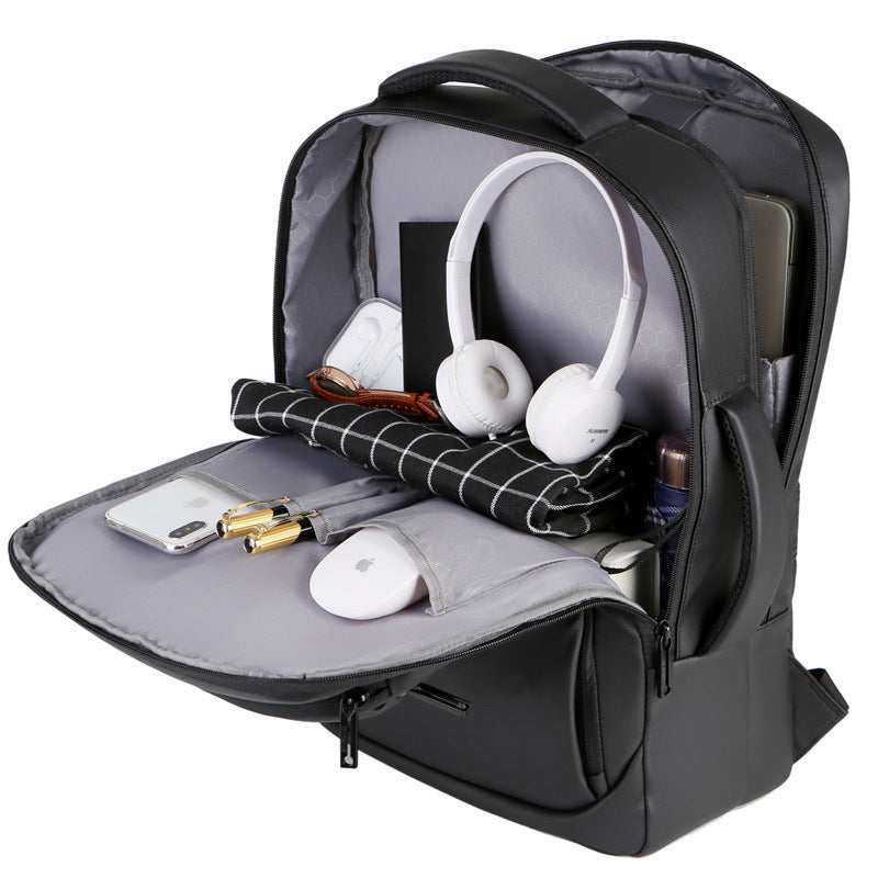 Laptop backpack with slim, waterproof design and multiple interior compartments Kalsten