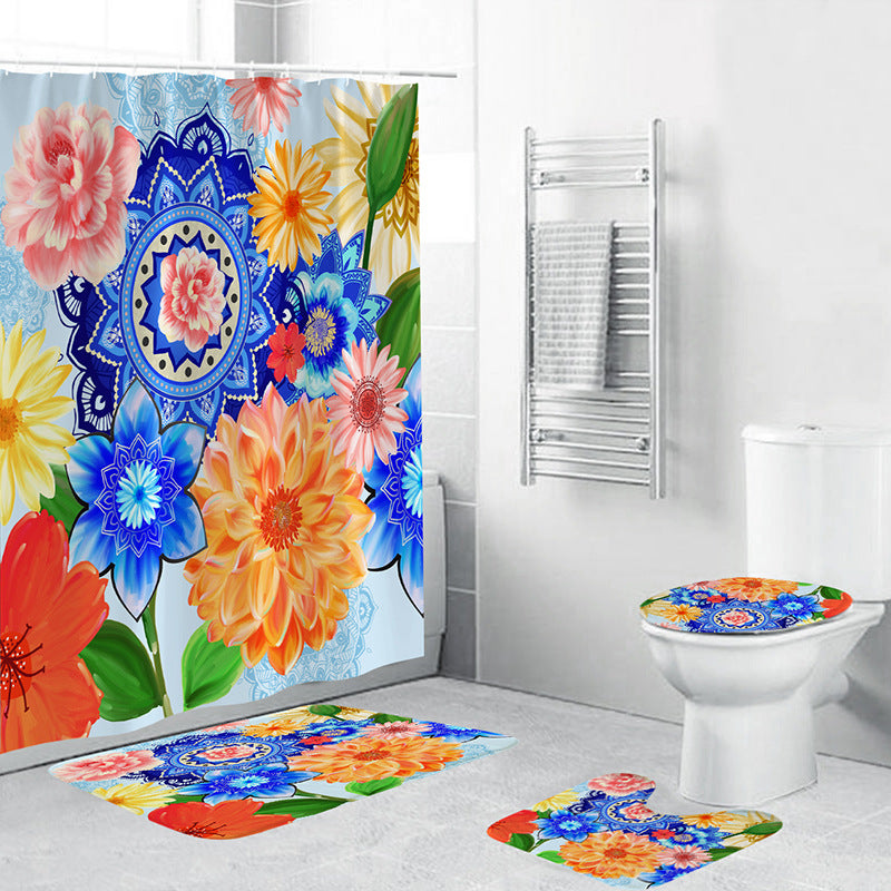 Artistic Floral Bath Decor Set Kalsten