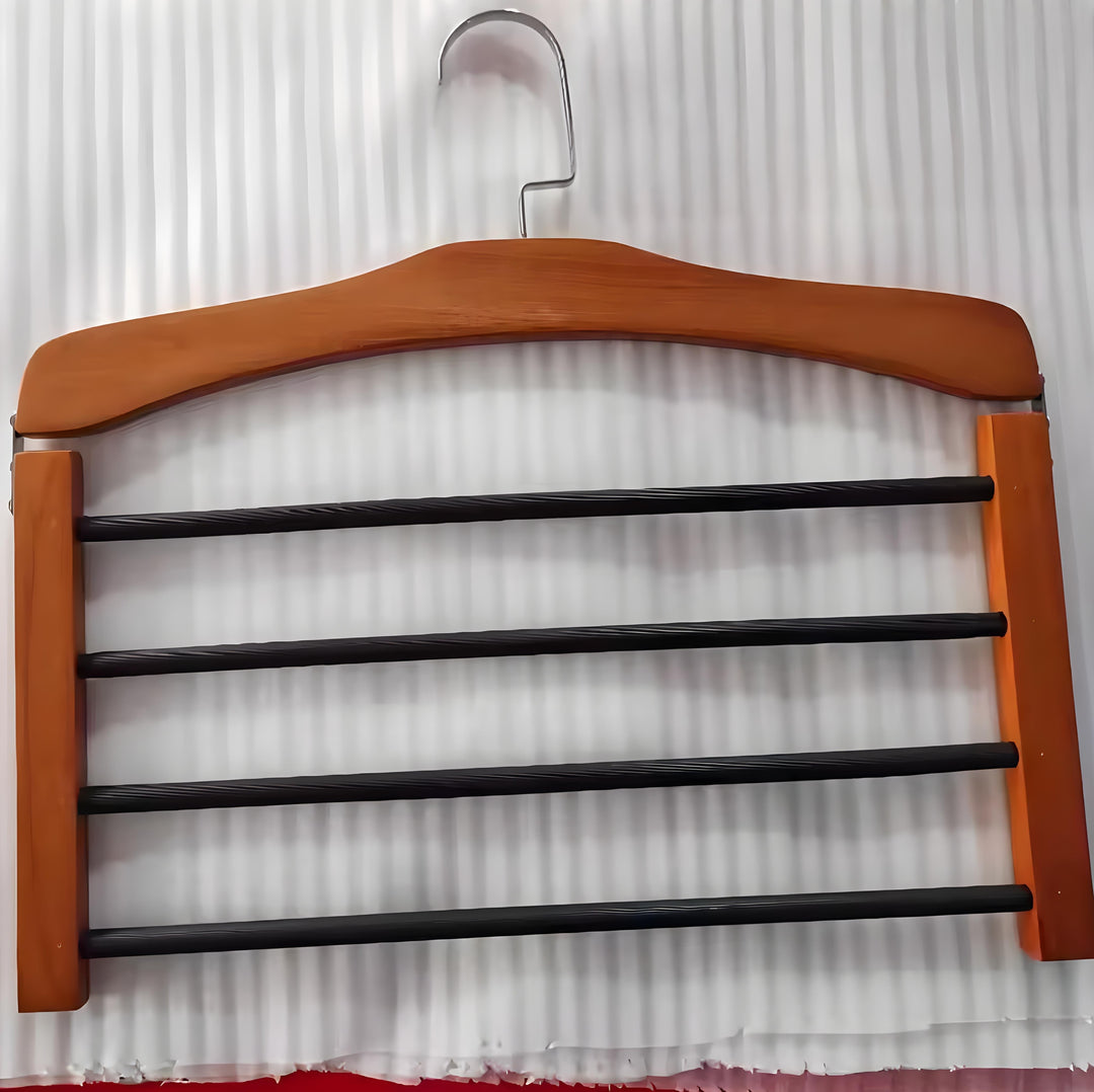 Wooden Clothes Hanger Space Saving with Sturdy Metal Hook | Kalsten