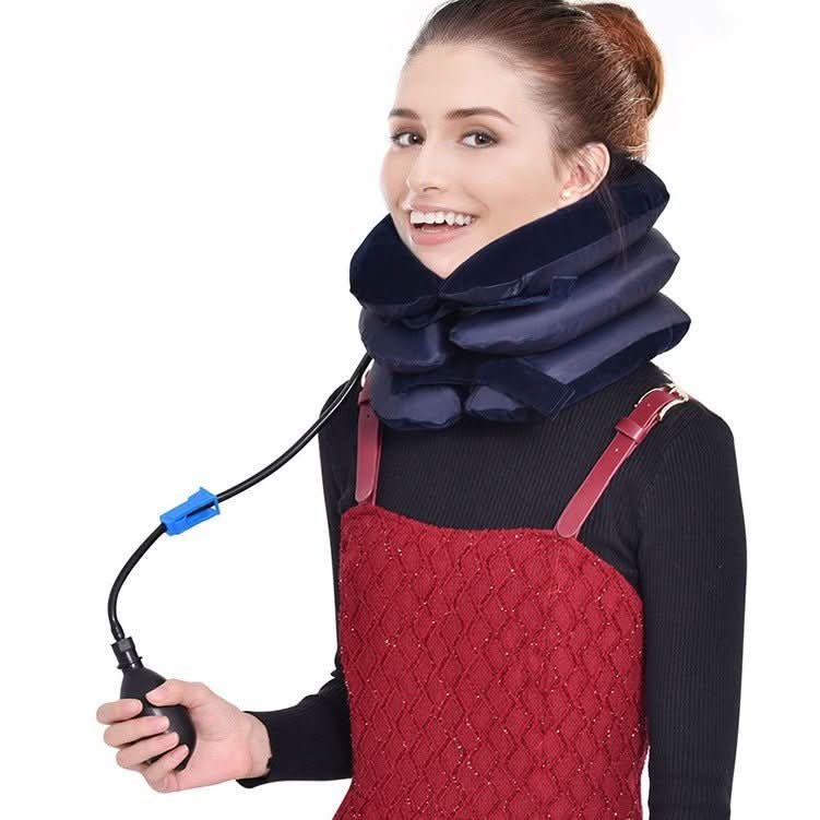 Skanto | Luxurious Inflatable Neck Support for Pain Relief and Posture Correction