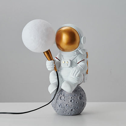 Skanto | Modern Creative Cartoon Astronaut Resin ABS 1-Light Wall Lamp for Bedroom