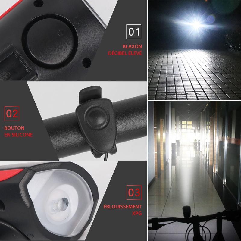 Rechargeable USB Mountain Bike Front Light | Kalsten