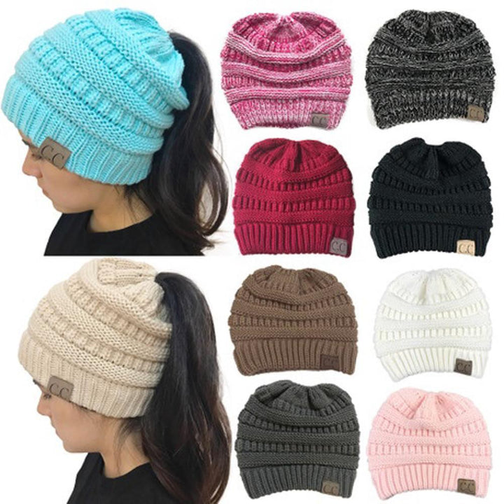 Knit Ponytail Beanie | Kalsten