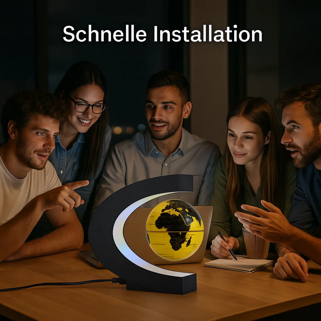 Kalsten | AstroGlobe LED World Globe – Floating Globe Lamp with Magnetic Suspension