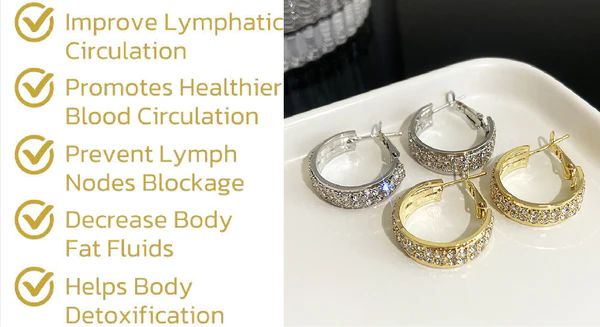 Kalsten | Lymphatic activity hoop earrings