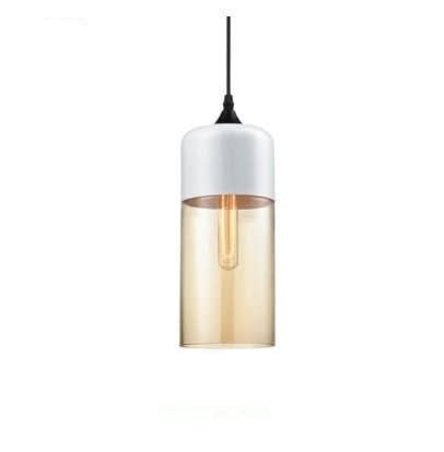 Kalsten | Hand-Blown Glass & Wood Pendant Light Adjustable