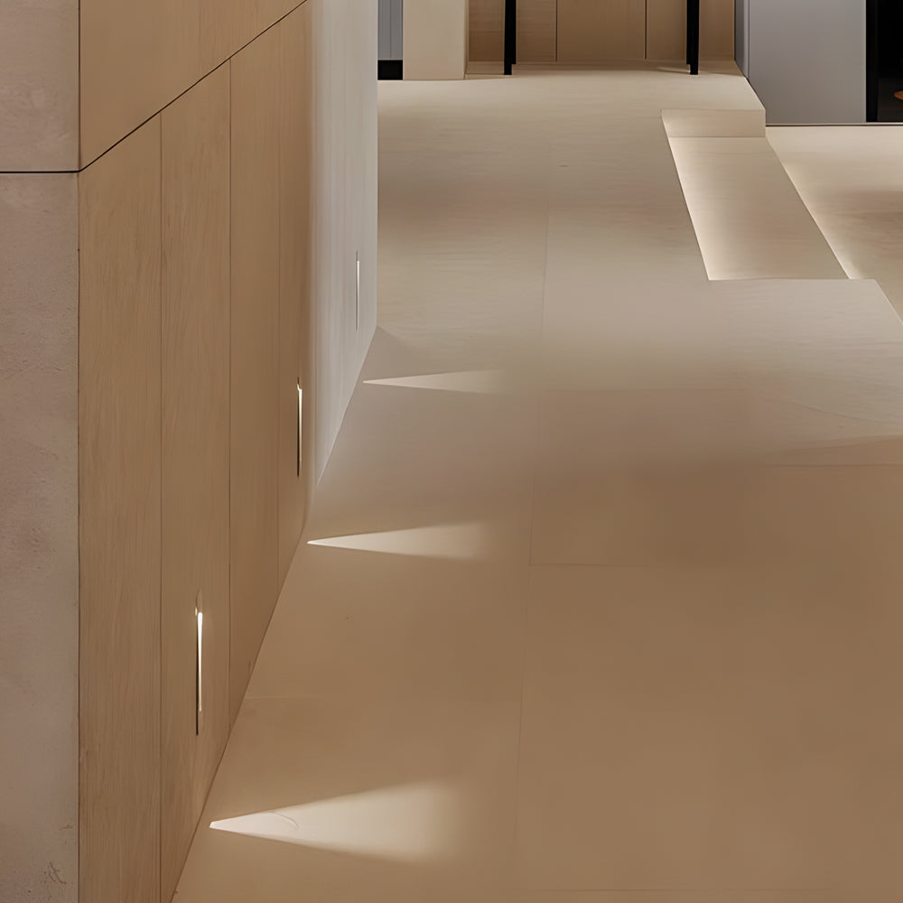 Vertical Motion Sensor LED Stair Light Wall Recessed Contemporary Lighting For Indoor and Outdoor Steps | Kalsten