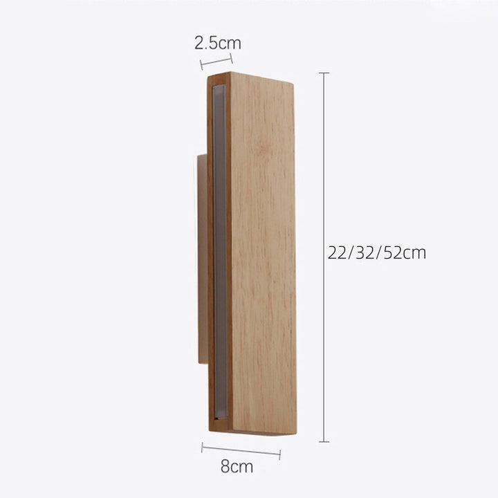 Rotatable Wooden LED Wall Lamp Kalsten