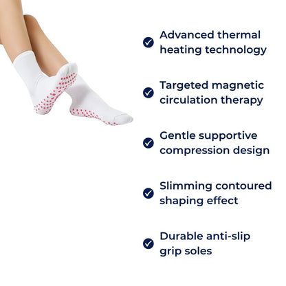 Thermal Socks – Magnetic Therapy – Breathable Slimming Thermal Socks for Cold Feet – Boosts Circulation & Comfort Skanto
