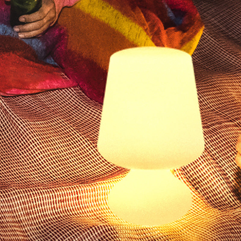 Modern Minimalist PE Cup Shape USB LED Table Lamp Night Light For Outdoor Patio | Kalsten