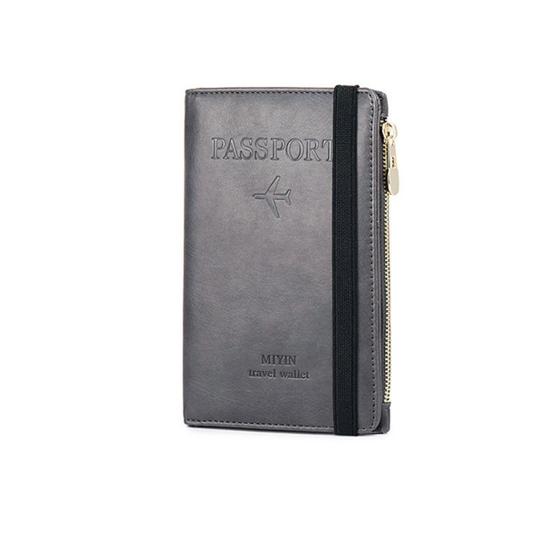 Men's Leather Passport Wallet with RFID Blocking | Kalsten
