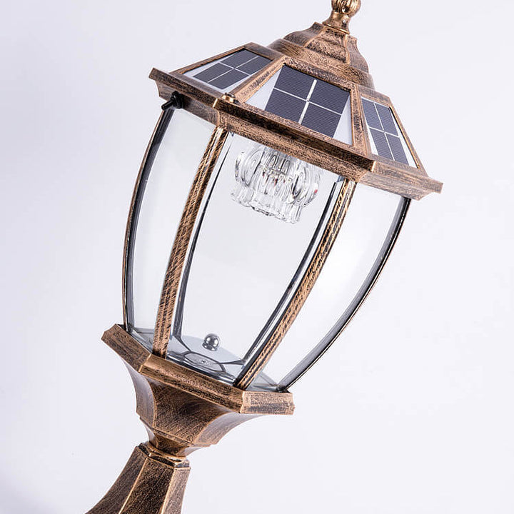 Outdoor Solar Waterproof Aluminum Glass 1-Light Lawn Landscape Light | Kalsten