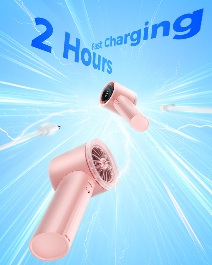 Portable High Speed Handheld Turbo Fan with LED Display | Kalsten