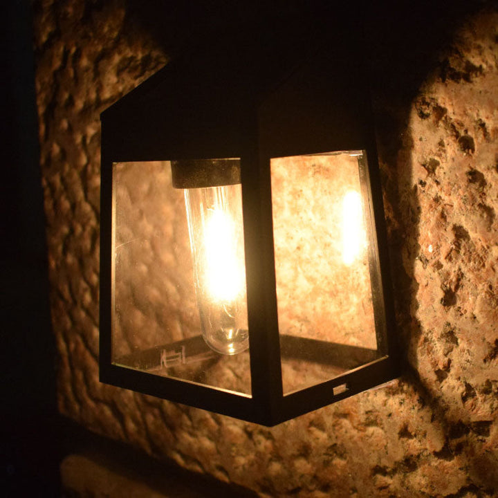 Modern Square Plastic Solar LED Outdoor Waterproof Garden Landscape Wall Sconce Lamp | Kalsten
