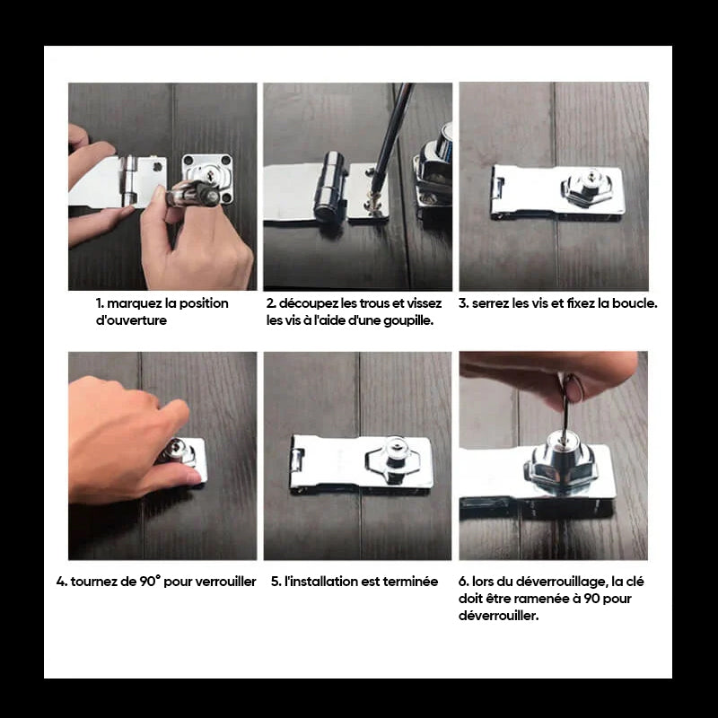Drawer locks without punching | Kalsten