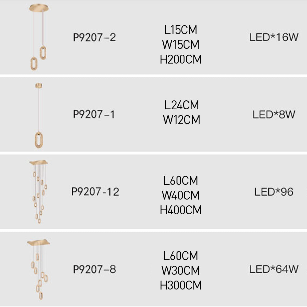 Nordic Modern Zinc Alloy LED Pendant Light For Living Room | Kalsten
