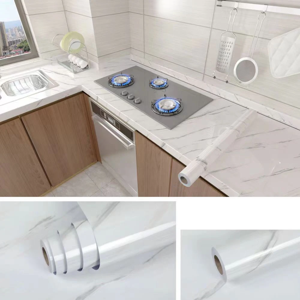 MarbraGuard – Self-adhesive oil-resistant kitchen film Kalsten