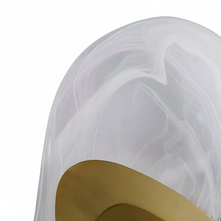 Modern Glass Globe Wall Sconce – 3-Color Dimmable LED Wall Light (Gold/Black) | Kalsten