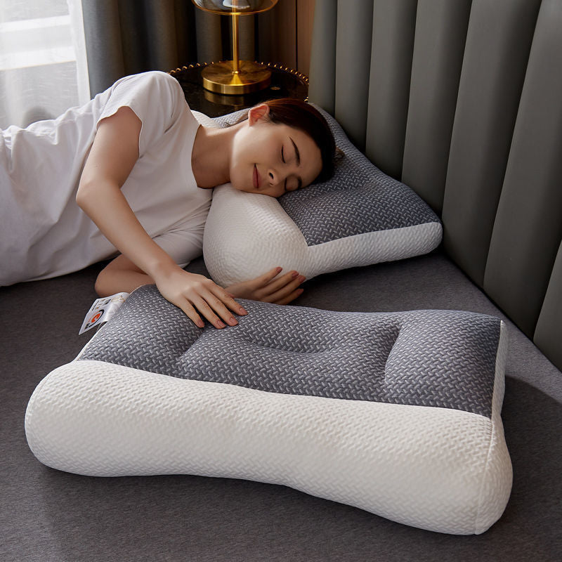 Contoured Sleep Pillow for Neck Support and Comfortable Rest